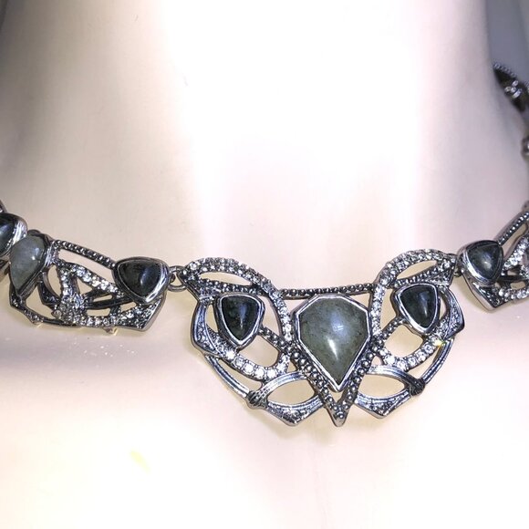 CHLOE + ISABEL Enchanted Obsidian Filigree Collar - N180 - Picture 2 of 5